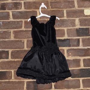 Toddler Black Velvet Holiday Dresses 2T